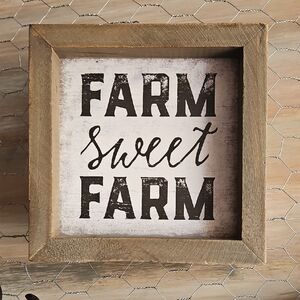 Farm Sweet Farm Rustic Wall Art
